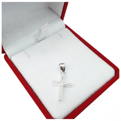 Dije Cruz 925 Mujer Amor Con Piedras Elegante 1,3 Gr - - comprar online
