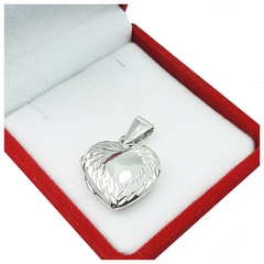 Dije Relicario Corazón Grande Pulido Plata 925 5,6 Gr - - comprar online