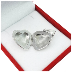 Dije Relicario Corazón Grande Pulido Plata 925 5,6 Gr - en internet