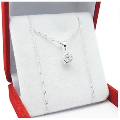 Conjunto Plata 925 + Dije Susano Piedra Cubic Joyas 1,7Gr -