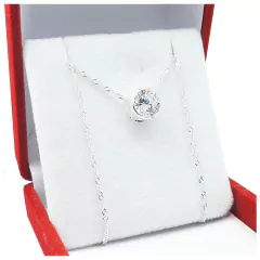 Conjunto Plata 925 + Dije Susano Piedra Cubic Joyas 2 Grs -