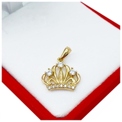 Conjunto Corona Oro 1,9gr 18kts + Cadena 45cm 1 Gr - 2,9Grs en internet