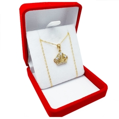 Conjunto Corona Oro 1,9gr 18kts + Cadena 45cm 1 Gr - 2,9Grs - comprar online