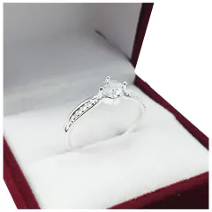 Anillo Cintillo Plata 925 Boda Compromiso Cintillo CP33D - - comprar online
