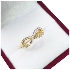 Anillo Oro 18 K Infinito 15 Años Mamá Novia Regalo Mujer 2,2Grs - comprar online