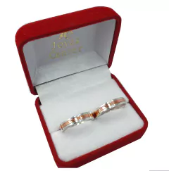 ALIANZAS PLATA 925 Y ORO 18K ROSE MODELO M35 CON GRABADO DE CADA ALIANZA en internet