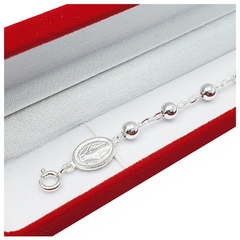 Pulsera Denario Religiosa Plata 925 Regalo Comunión Bautismo - 5 Gramos - en internet