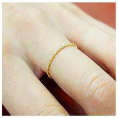 Anillo Oro 18 K Hilo Torzado 0,6Grs - comprar online
