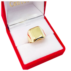 Sello Oro 18k Anillo Hombre Mujer 4Gramos Grabado - tienda online