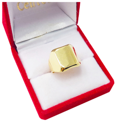 Sello Oro 18k Anillo Hombre Mujer 4Gramos Grabado - comprar online