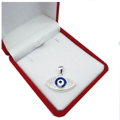 Dije Ojo Turco con Piedras Plata 925 - 2,7 Grs - - comprar online