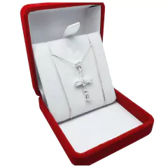 Conjunto Cadena Con Cruz Regalo Plata 925 Regalo Mujer - 2,8 Grs - - comprar online