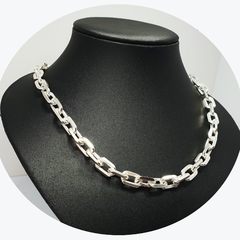 Cadena Plata 925 Forcet Gruesa 60 Cm Eslabón 9 Mm 89,6 Gr - - comprar online