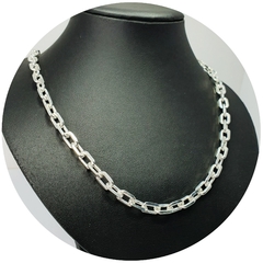 Cadena Plata 925 Forcet Gruesa 60 Cm Eslabón 7 Mm 54,7 Gr - - Joyas Center