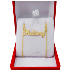 Conjunto Cadena y Nombre en Oro 18Kts - 2 Grs - comprar online