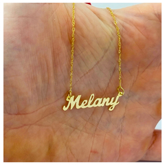 Conjunto Cadena y Nombre en Oro 18Kts - 2 Grs - comprar online