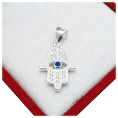 Dije Mano De Fatima 925 Mujer Con Piedras Elegante Joyas -