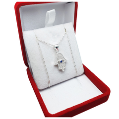 Conjunto De Plata 925 Mano De Fatima Con Piedras Singapur - 3.3Gr - - comprar online