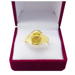 Anillo Oro 18k Sello Oval 1,2g en internet