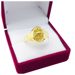 Imagen de Anillo Oro 18k Sello Oval 1,2g
