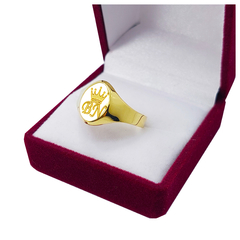 Anillo Oro 18k Sello Oval 1,2g - tienda online
