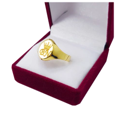 Imagen de Anillo Oro 18k Sello Oval 1,2g