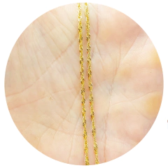 Cadena Modelo Singapur Oro 18k 3.1 Gramos Con Estuche Pana - comprar online
