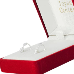 Aros Argollas Con Corazón Plata 925 Dije Piedra Cubic C1762 - comprar online