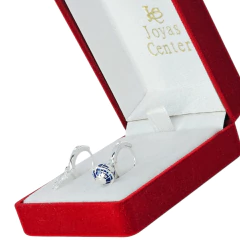 Aros Argollas Dijes Avión Mundo Plata 925 2 Pzas C1765 - Joyas Center