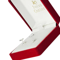 Aros Flechas Plata 925 Piedra Cubic 0,9 Gramos C1764 en internet