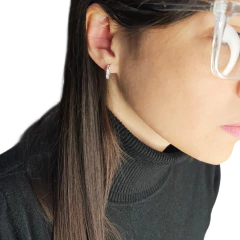 Aros Piedra Cubic Colores Plata 925 1,8 Gr H1f C1823 en internet