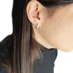 Aros 1 Hilera Piedra Cubic Blanca Plata 925 Hcp C1826 2,5 Gr en internet