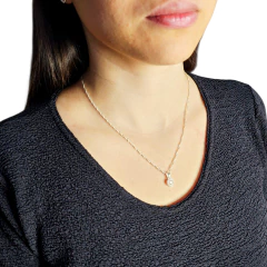 Conjunto Plata 925 Corazon Ambar Aros Dije Cadena C1930 Ámbar en internet