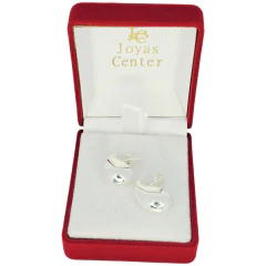 Aros Plata 925 Modelo Gota 9x19 Milimetros C1947 - tienda online