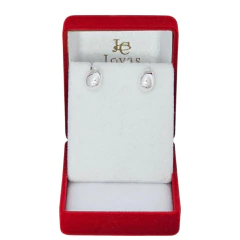 Aros Plata 925 Modelo Gota 7x11 Milimetros C1948 en internet