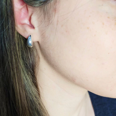 Aros Plata 925 Modelo Gota 9x19 Milimetros C1947 - comprar online