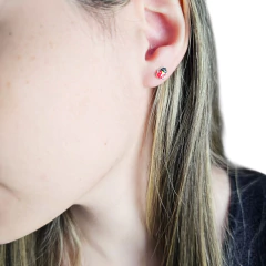 Aros Plata 925 Vaquita San Antonio 5x7 Milimetros C1962