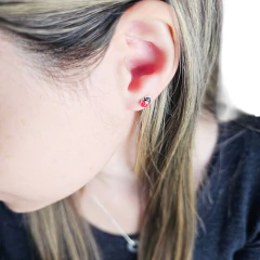 Aros Plata 925 Vaquita San Antonio 5x7 Milimetros C1962 - comprar online