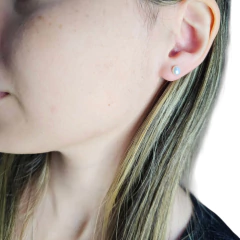 Aros Plata 925 Perlas De 6 Milimetros C1965