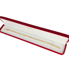 Pulsera Oro 18k Rolo Cierre Mosqueton 21 Cm C1971 21 Cm 6.7 Cm Amarillo - tienda online