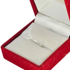 Imagen de Anillo Cintillo Plata 925 Boda Compromiso Dama Z8