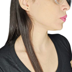 Aros Facetados Chicos Oro 18 Kts 0,6 Gr C/rosca 5mm C146 - comprar online