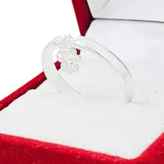 Anillo Plata 925 Huella De Perros Gatos C1682