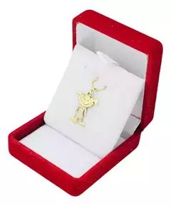 Dije Nena Sonrisa Sonriendo Oro 18k Bicolor C675 - Joyas Center