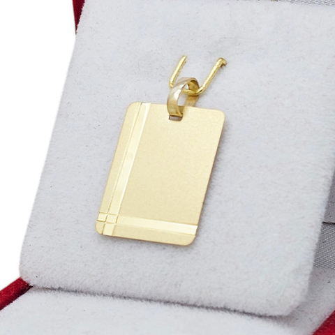 Dije Chapa Cartier Oro 18k Cuadrada 15x19mm