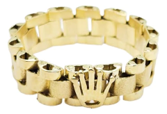 Anillo Oro 18k 4.4 Gr Articulado Corona C1184 en internet