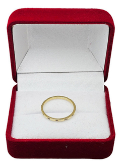 Anillo Oro 18k Con Piedras Cubic Joyas Center C1224 - Joyas Center