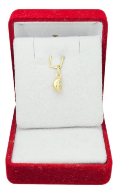 Dije Oro 18k Media Luna Inflado 4x5 Mm C1512 en internet