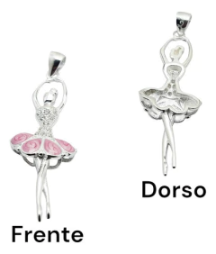 Dije Plata 925 Bailarina Danza Ballet Clasico C1243 - Joyas Center