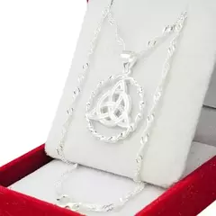 Collar Plata 925 Nudo De Brujas C1662 - tienda online